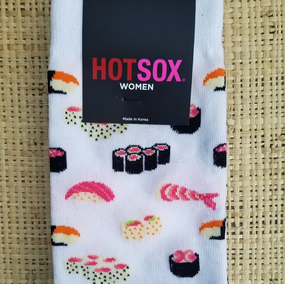 New Women's "HOTSOX" Sushi Theme Socks